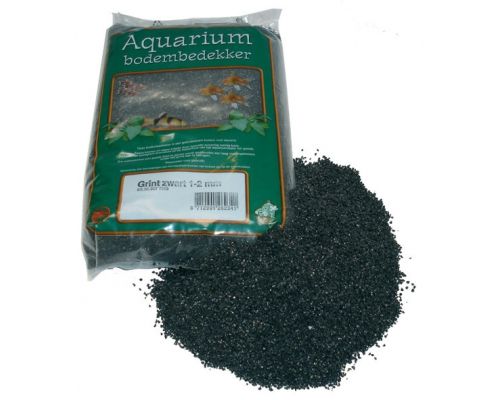 Aquarium grind zwart 8 kg