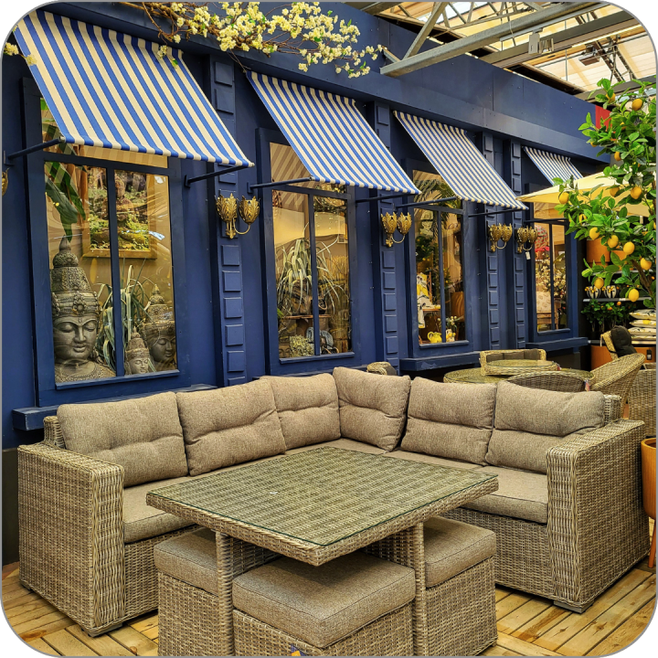 Sfeervolle loungesets bij Tuincentrum Daniëls