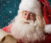 Kerstman bezoekt Daniëls