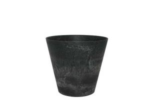 Artstone pot Claire zwart Ø22 H20