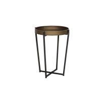 Bijzettafel d49h63cm metaal brons - afbeelding 3