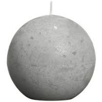 Bolkaars rustiek d8cm lichtgrijs