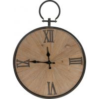 Clock metal / wood 47x62x4.5cm bo