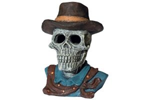 Deco led skull cowboy