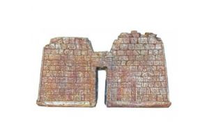 Dubbele muur met poort 20x4x12cm