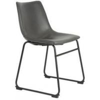 Eetkamerstoel l45b55h79cm grijs - afbeelding 3