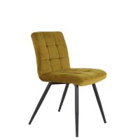 Eetkamerstoel l49b57h84cm oker - afbeelding 3