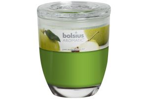 Geurkaars in glas met deksel.