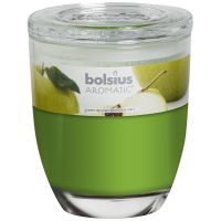 Geurkaars in glas met deksel.