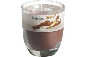 Geurkaars in glas met deksel.