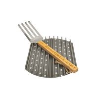 GrillGrate Kit voor ronde barbecue (2x Radius 37cm + gratis GrillGrate tool)