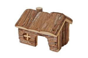 Hamsterhuis natural puntdak 14cm