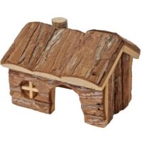 Hamsterhuis natural puntdak 14cm