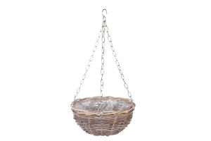 Hanging basket antique grey
