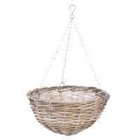 Hanging basket antique grey