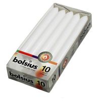 Huishoudkaars d2h23cm wit 10st