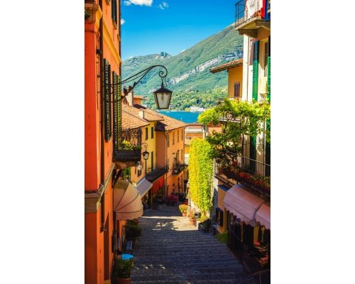 Kleurrijk straatje Italië 60 x 80 cm - afbeelding 2