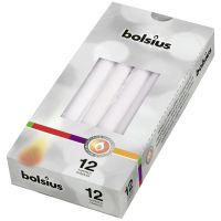 Kaars gotisch d2.4h24.5cm wit 12st