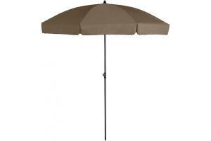 Parasol Aruba, ø 200cm, Taupe - afbeelding 1