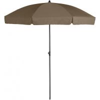 Parasol Aruba, ø 200cm, Taupe - afbeelding 1