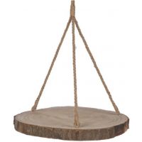 Paulownia wood hanging slice 54x54x5cm natural