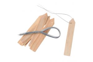 Plantenetiketten hout naturel 10cm
