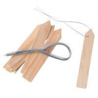 Plantenetiketten hout naturel 10cm