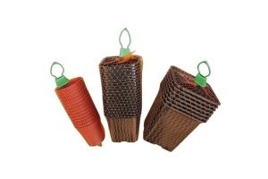 Plastic stekpotjes h 7 x d 9 cm