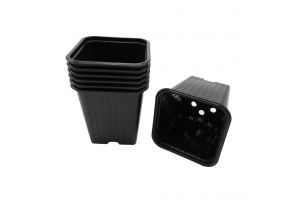 Plastic stekpotjes h 9,5 x 9 x 9 cm
