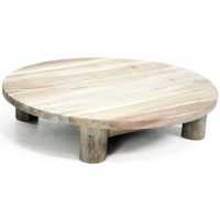 Plateau teak naturel