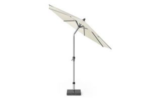 Platinum Riva parasol 300 cm rond ecru met kniksysteem - afbeelding 1