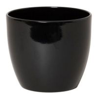 Pot boule d22.5h19.5cm zwart