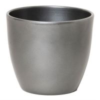 Pot boule d25h22.5cm metallic