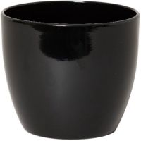 Pot boule d25h22.5cm zwart