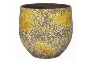 Pot luuk d14h13cm oker