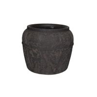 Pot toscane d19h17cm zwart