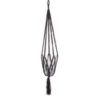 Pothouder macrame l110cm antraciet