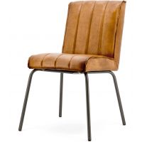 Eetkamerstoel Marvin - cognac rosi leer - afbeelding 2