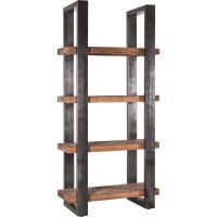 Boekenkast Mango 94 cm met metalen frame - zwart