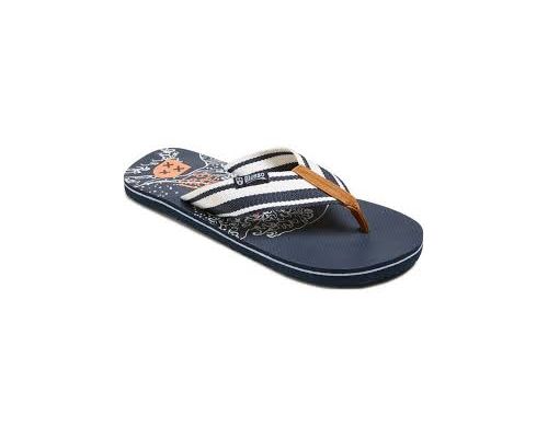Teenslipper palm blauw 40