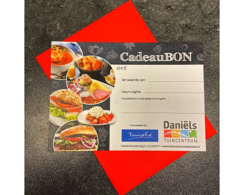 Cadeaubon Tuincafé 10 euro