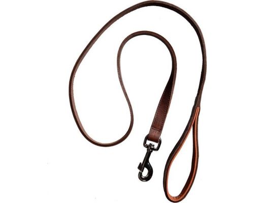 Habitat Riem vetleder gevoerd Bruin 20mm x 130cm