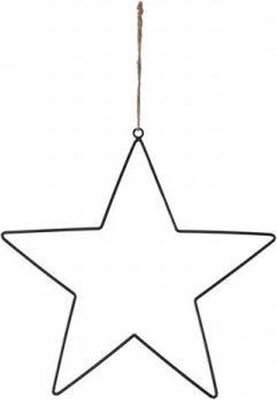 Hanging star metal 38cm