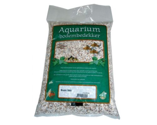 Aquarium grind bruin/wit 7 kg