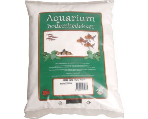 Aquarium zand luxe snow white 4 kg