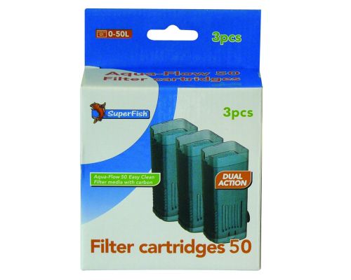 SuperFish Aquaflow 50 easy click cartridges