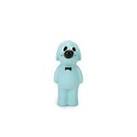Puppy latex hond musty blauw 13cm