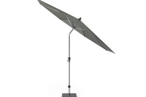 Riva parasol 300 cm rond olijf met kniksysteem - afbeelding 1