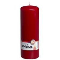 Stompkaars d7h20cm ce. wijnrood