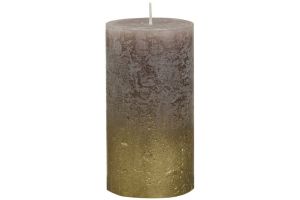 Stompkaars faded goud d7h13cm taupe